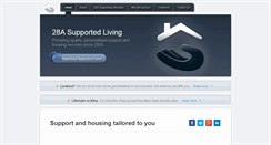 Desktop Screenshot of 28asupportedliving.co.uk